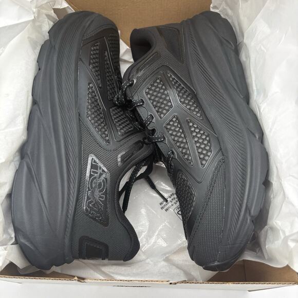 Hoka One One Clifton One9 Triple Black 1155370 BBNB Mens Size 9.5 NEW Sneakers main image 5